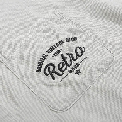 Letter Pocket Embroidered Casual Shirt For Men MuddyStock