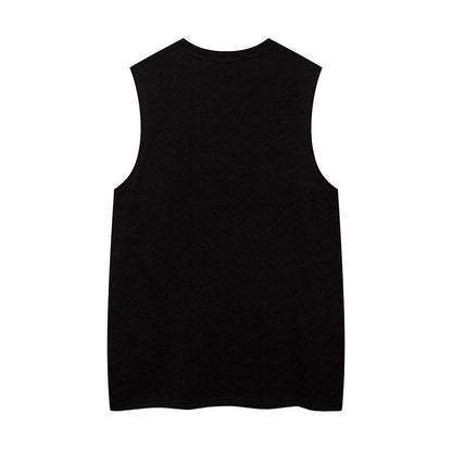 Letter Necklace Round Neck Vest For Men And Women MuddyStock