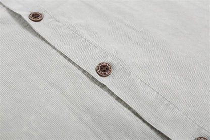 Letter Pocket Embroidered Casual Shirt For Men MuddyStock