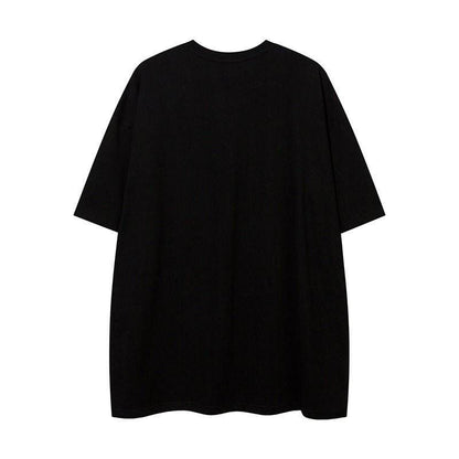 Fashion Graffiti Letter Short Sleeve Women Clothing MuddyStock