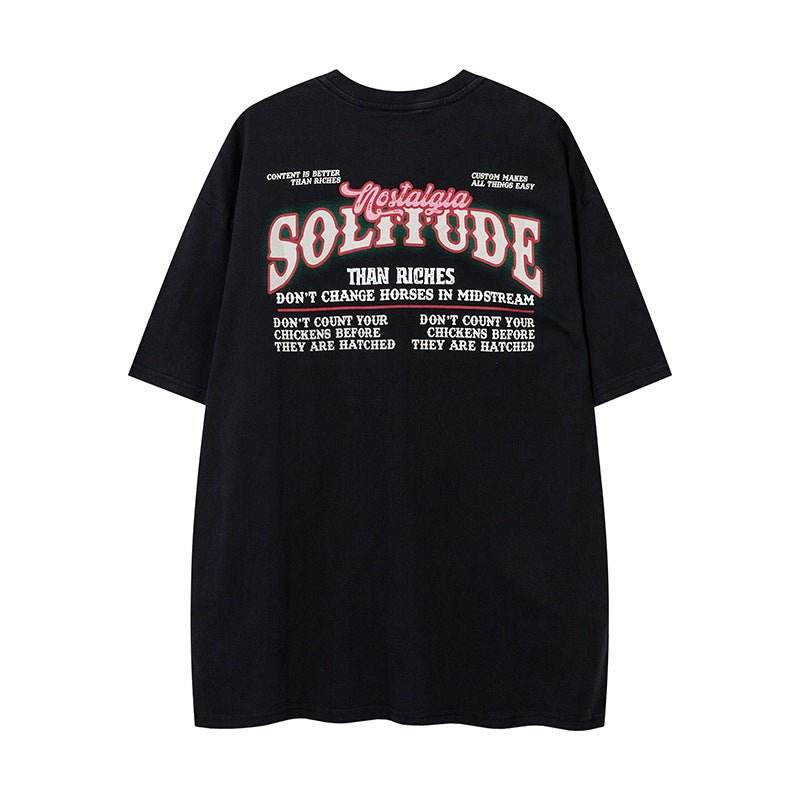 Vintage Car Print Distressed Short Sleeve Men And Women MuddyStock